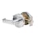 Global Door Controls Eiffel Standard Duty Brushed Chrome Grade 2 Commercial Cylindrical Entry Door Handle with Lock and Clutch Function GAL-1151L-R-626 - alternate 1